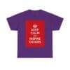 Keep Calm & inspire others unisex heavy cotton tee Purple 2XL