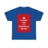 Carry on with a grateful heart unisex heavy cotton tee Royal 5XL