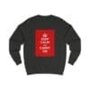 Keep Calm customizable Sweatshirt Jet Black 5XL
