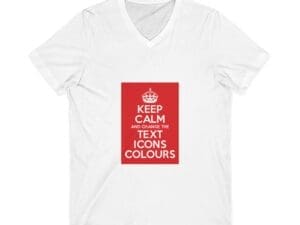 Keep Calm customizable V-Neck Tee