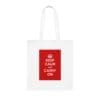 Keep Calm and Carry On Tote Bags White One size