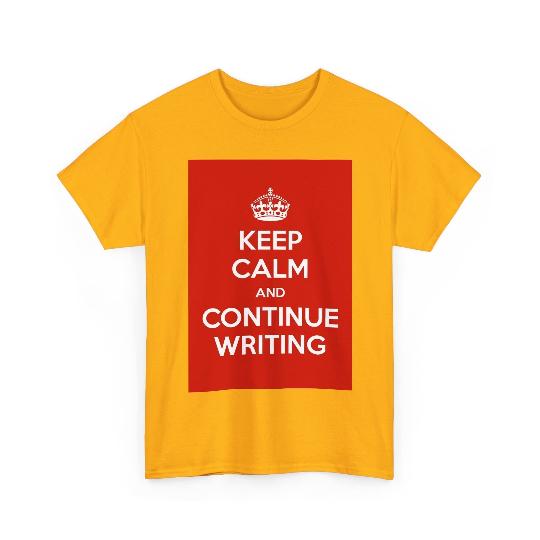 Keep Calm & continue writing unisex heavy cotton tee  _11_2048.jpeg