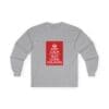Keep Calm customizable long sleeve tee Sport Grey 2XL