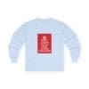 Keep Calm customizable long sleeve tee Light Blue 2XL