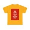 Find your peace within step unisex heavy cotton tee Gold 5XL