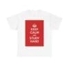 Keep Calm & study hard unisex heavy cotton tee White 5XL