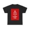 Keep Calm & carry one unisex heavy cotton tee Black 5XL