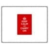 Keep Calm and Carry On PU Leather Mouse Mat