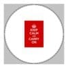 Keep Calm and Carry On PU Leather Mouse Mat