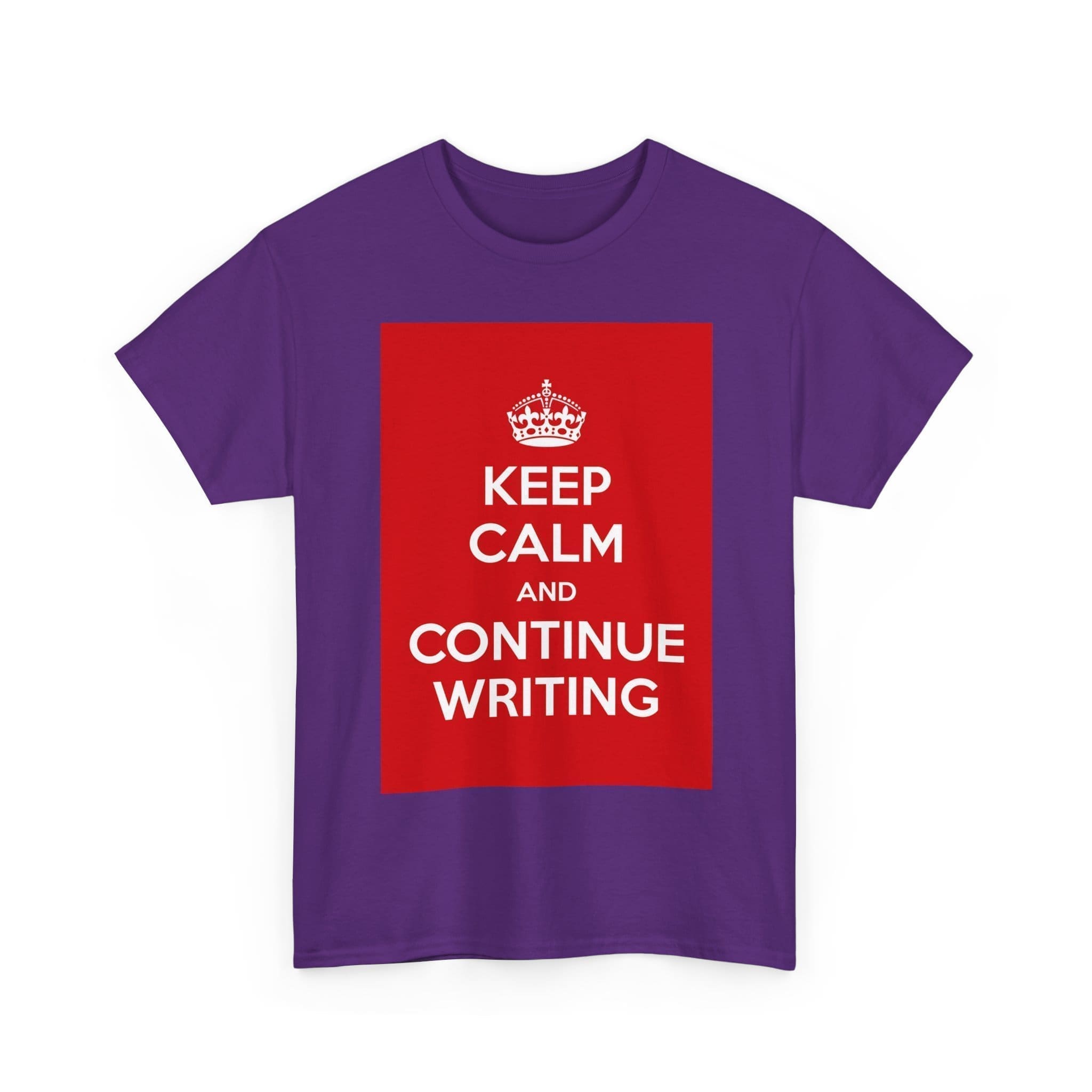 Keep Calm & continue writing unisex heavy cotton tee  _23_2048.jpeg