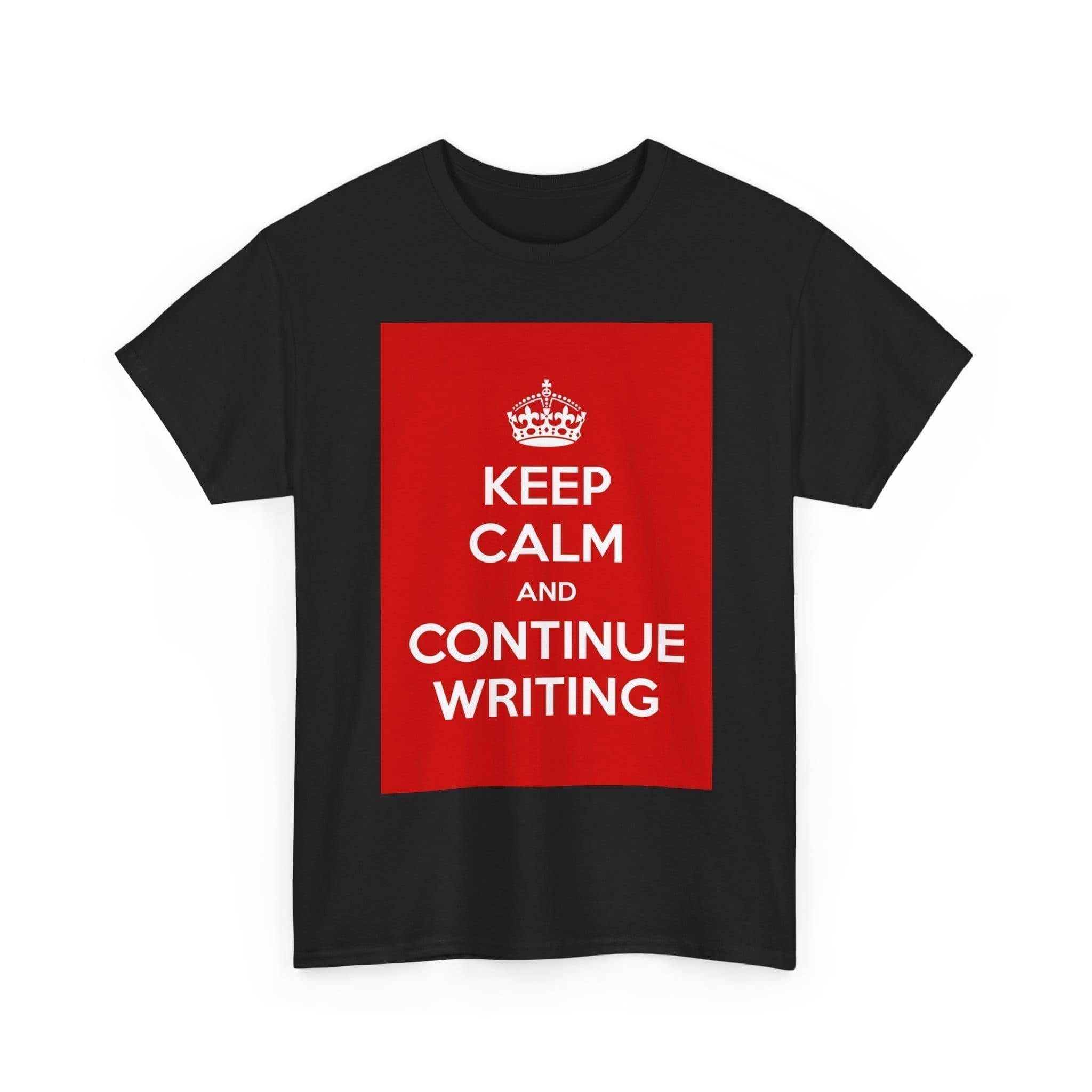 Keep Calm & continue writing unisex heavy cotton tee  _7_2048.jpeg