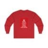 Keep Calm customizable long sleeve tee Red 2XL