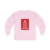 Keep Calm customizable long sleeve tee Light Pink 2XL