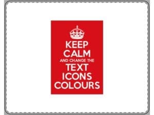 Keep Calm Customizable PU Leather mouse pad