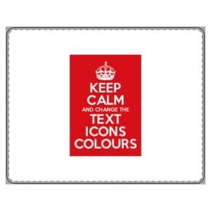 Keep Calm Customizable PU Leather mouse pad