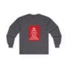 Keep Calm customizable long sleeve tee Charcoal 2XL