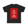 Keep Calm & keep going unisex heavy cotton tee Black 5XL