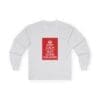 Keep Calm customizable long sleeve tee Ash 2XL