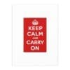 Keep Calm and Carry On Silk Poster  24" x 32" (Vertical)