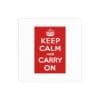 Keep Calm and Carry On Silk Poster  16″ x 16″
