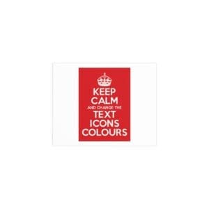 Keep Calm Customizable Silk Poster