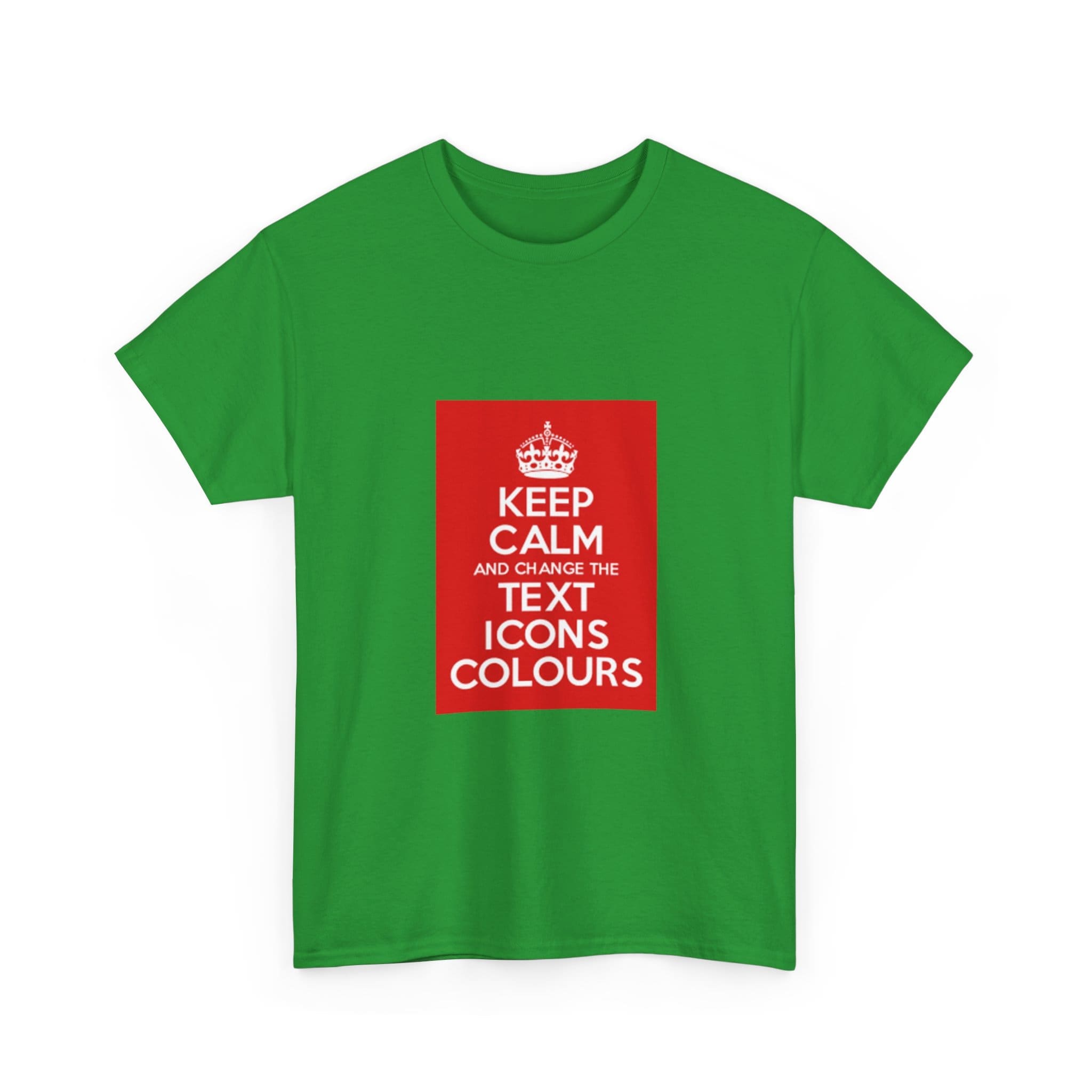 Keep Calm customizable T-Shirt cotton tee - Image 31