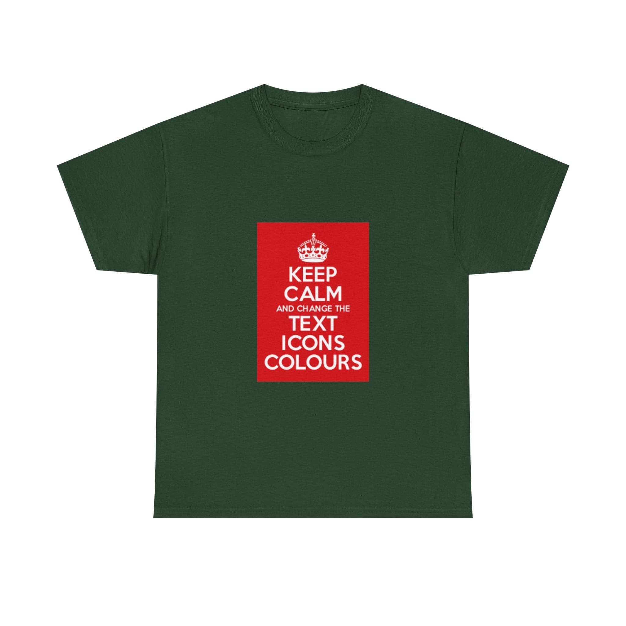 Keep Calm customizable T-Shirt cotton tee - Image 25
