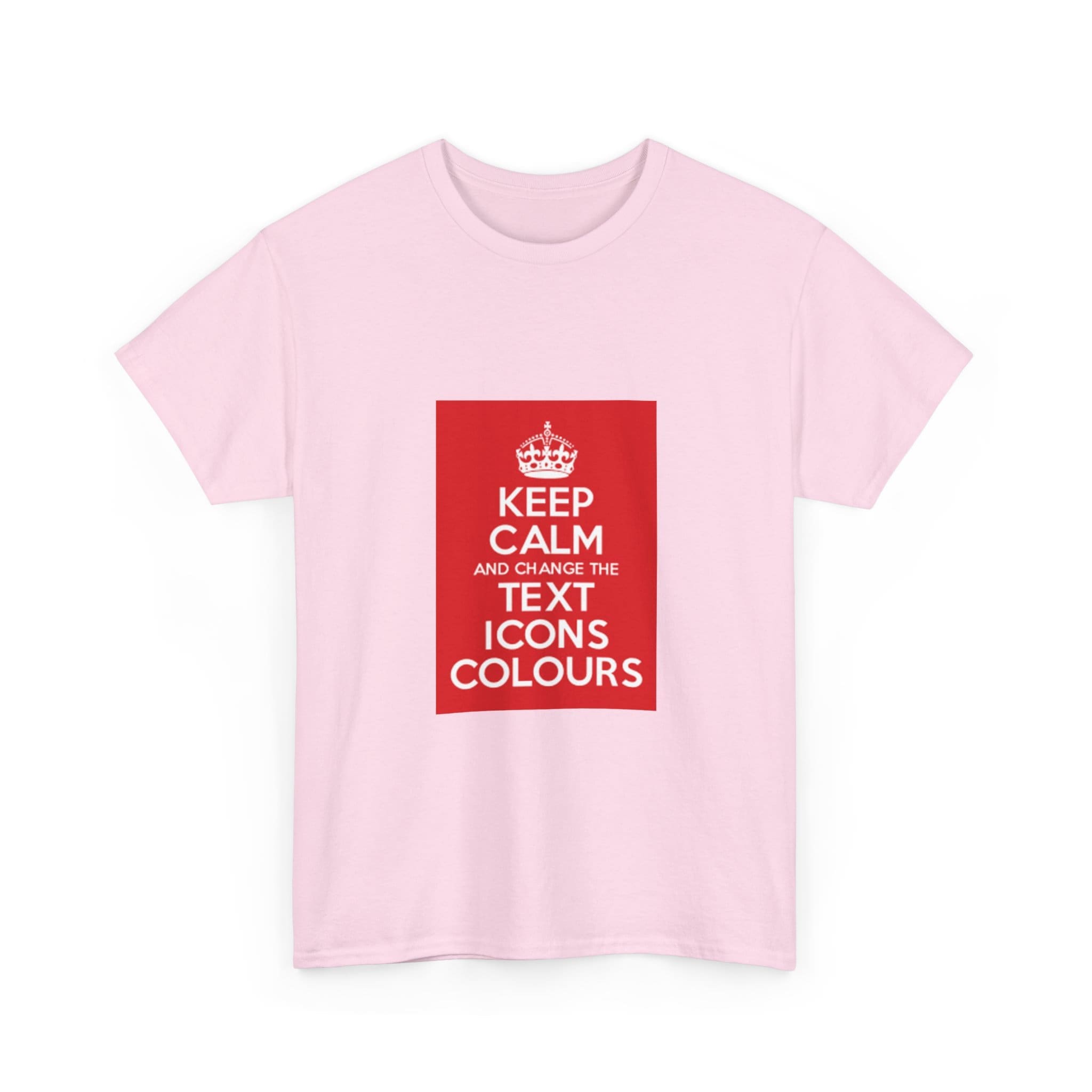 Keep Calm customizable T-Shirt cotton tee - Image 55