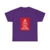 Keep Calm customizable T-Shirt cotton tee Purple 2XL Keep Calm customizable T-Shirt cotton tee Purple 2XL