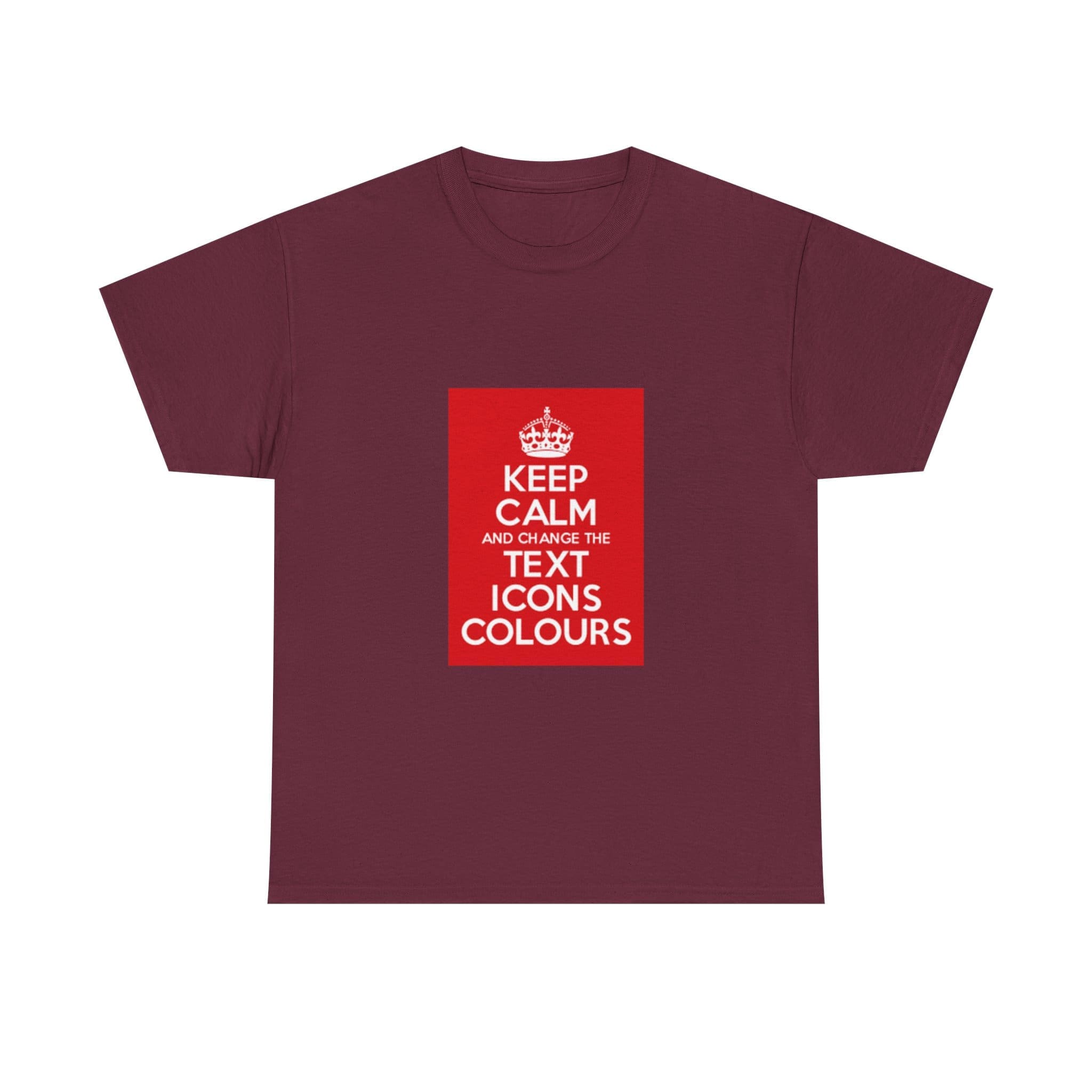 Keep Calm customizable T-Shirt cotton tee - Image 17