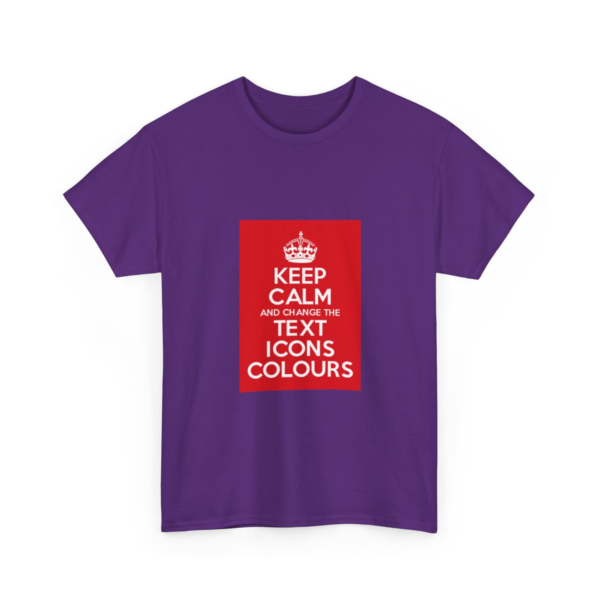 Keep Calm customizable T-Shirt cotton tee - Image 51
