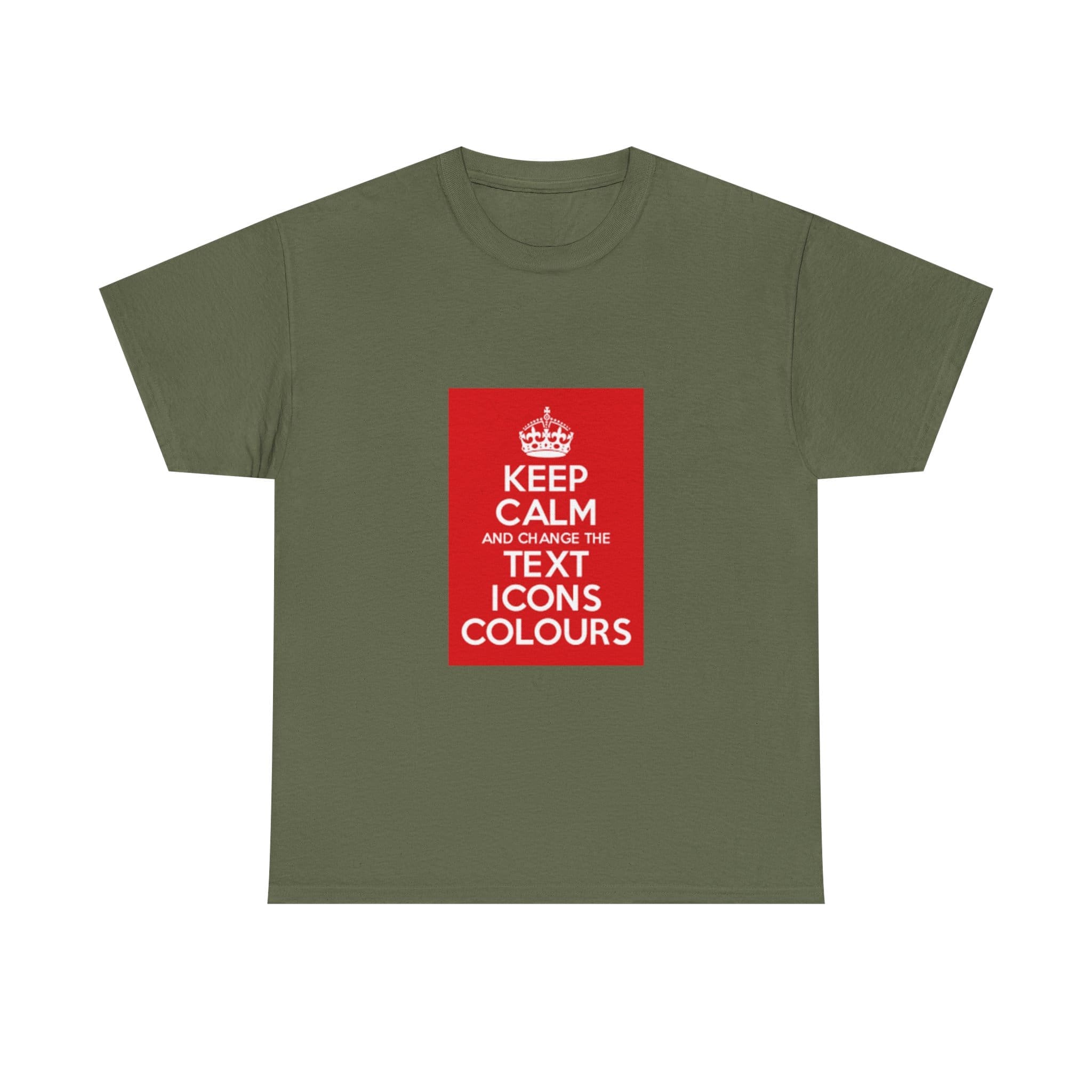 Keep Calm customizable T-Shirt cotton tee - Image 21