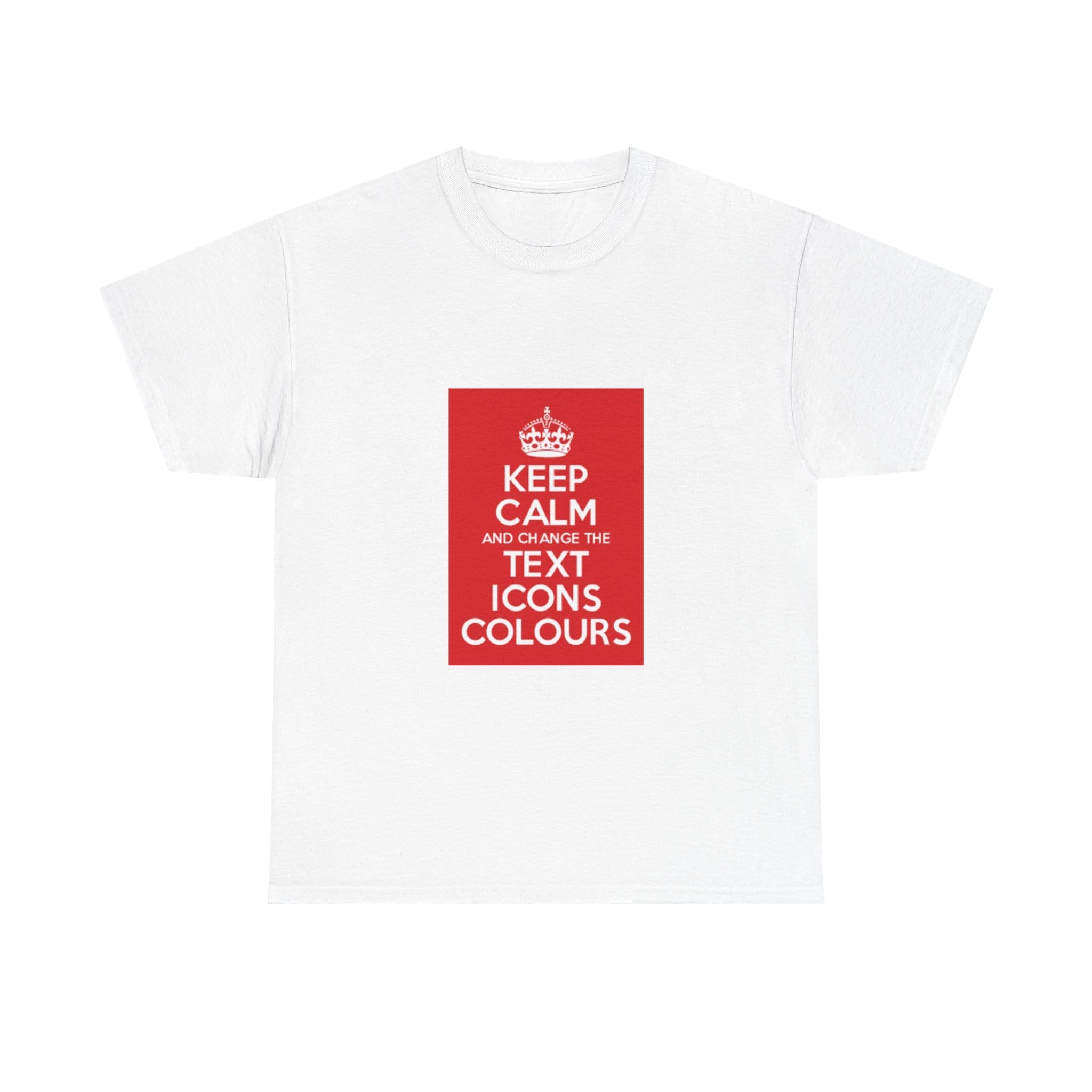 Keep Calm customizable T-Shirt cotton tee