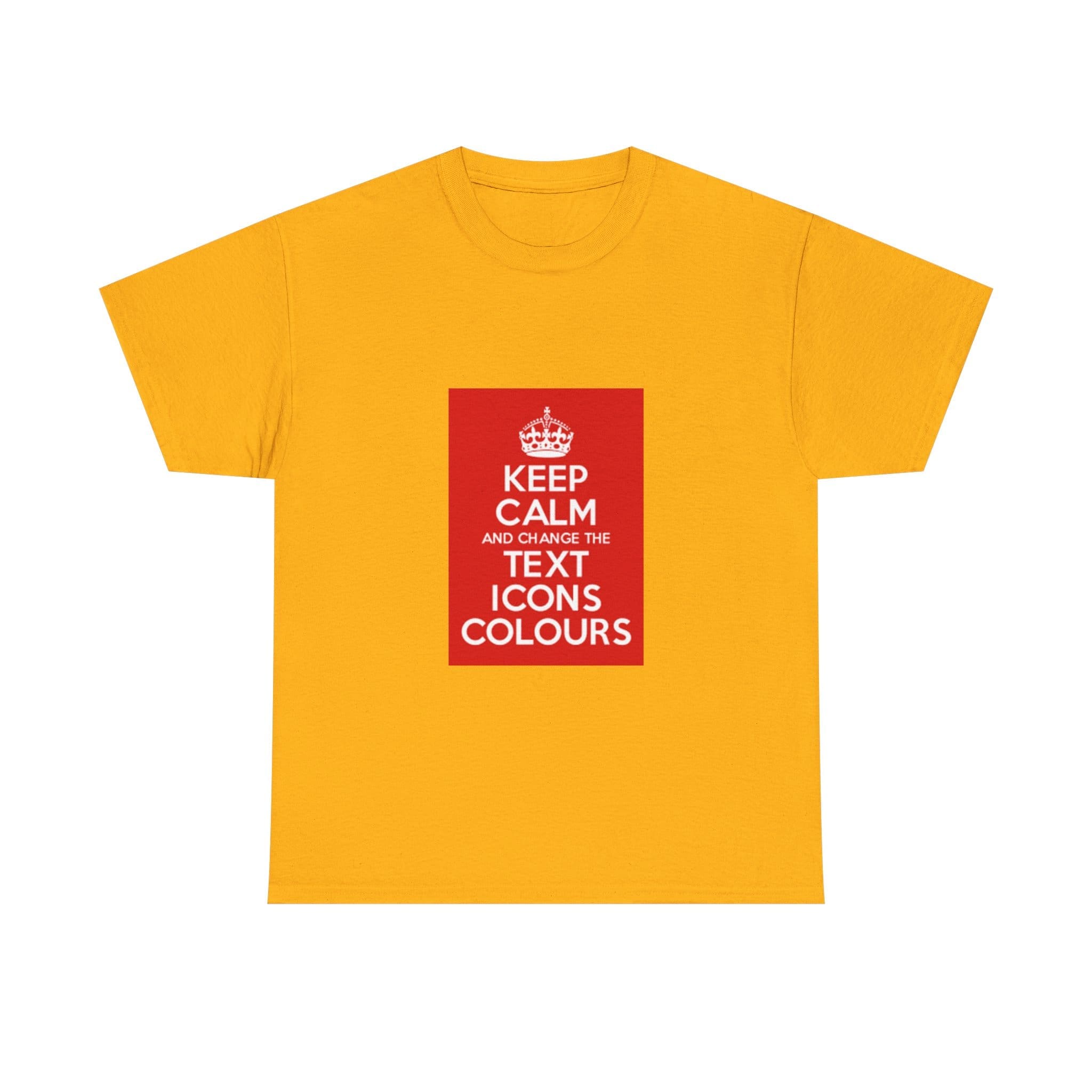 Keep Calm customizable T-Shirt cotton tee - Image 13