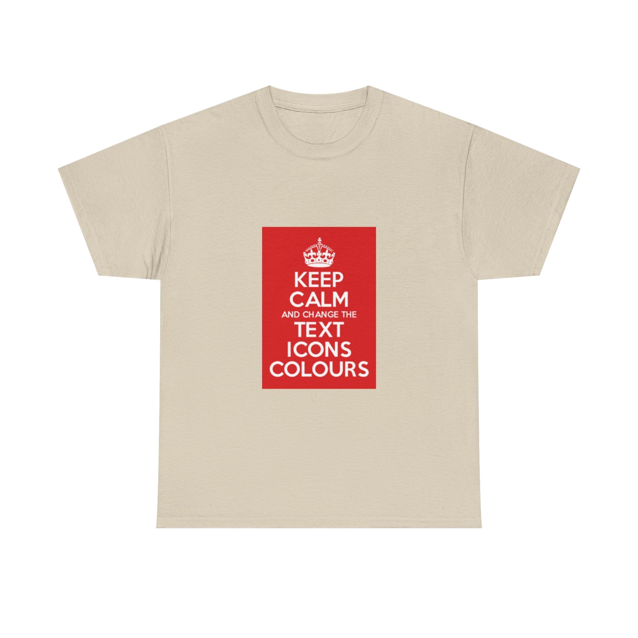Keep Calm customizable T-Shirt cotton tee - Image 9