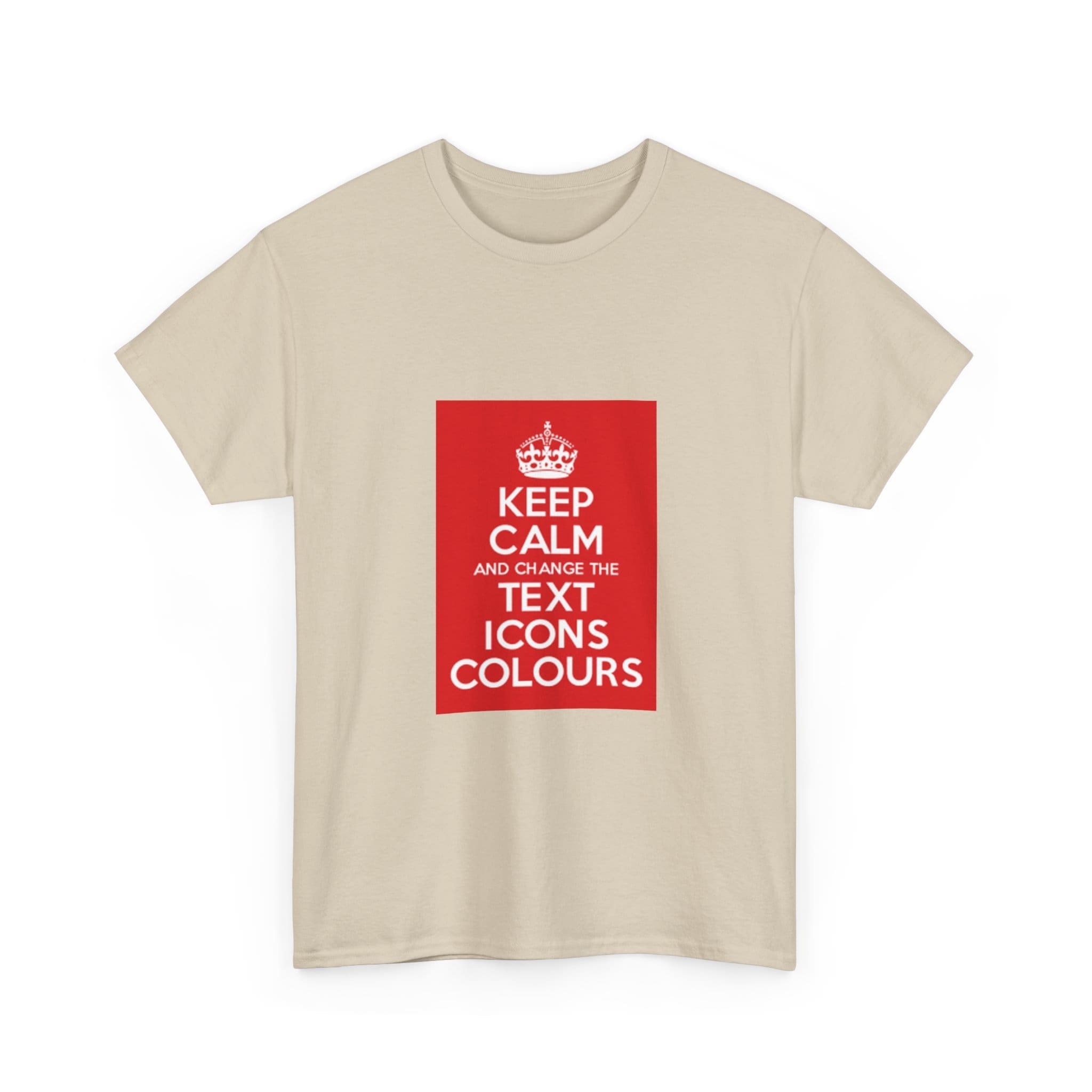 Keep Calm customizable T-Shirt cotton tee - Image 11