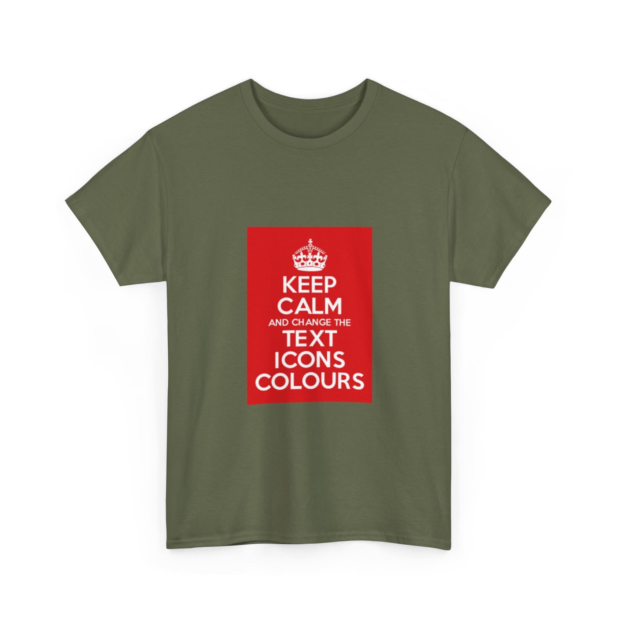 Keep Calm customizable T-Shirt cotton tee - Image 23